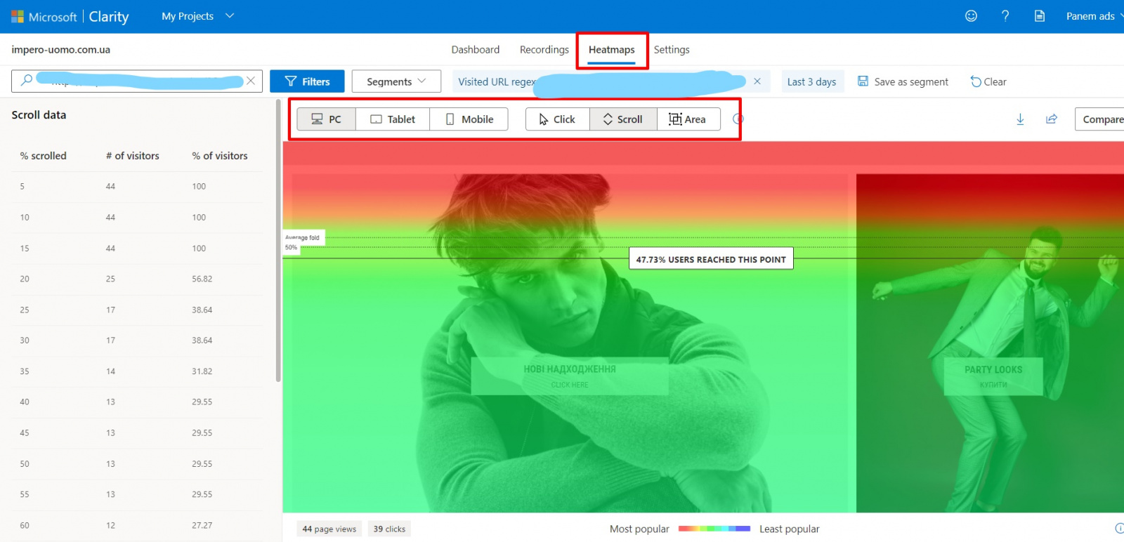 Як аналізувати поведінку користувача на сайті за допомогою безкоштовного інструмента Microsoft Clarity4