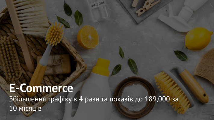 SEO просування інтернет-магазину професійної хімії та інвентарю для прибирання та гігієни