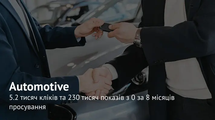 SEO-просування імпортера електромобілів з нуля