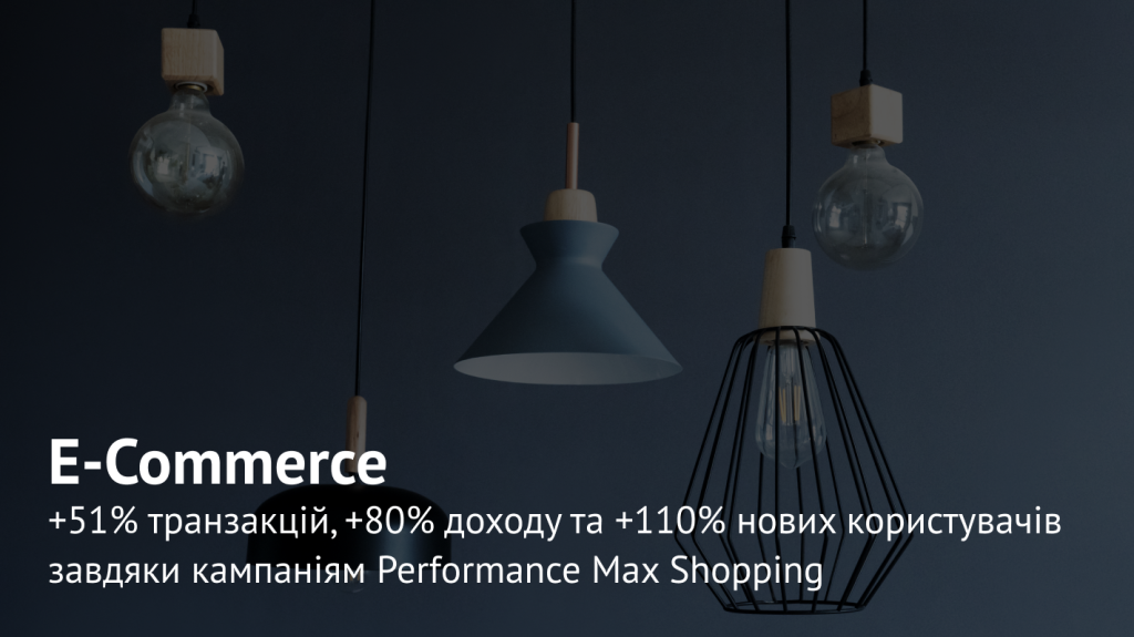 Як відмова від Google Standard Shopping на користь Performance Max принесла +80% доходу інтернет-магазину світильників