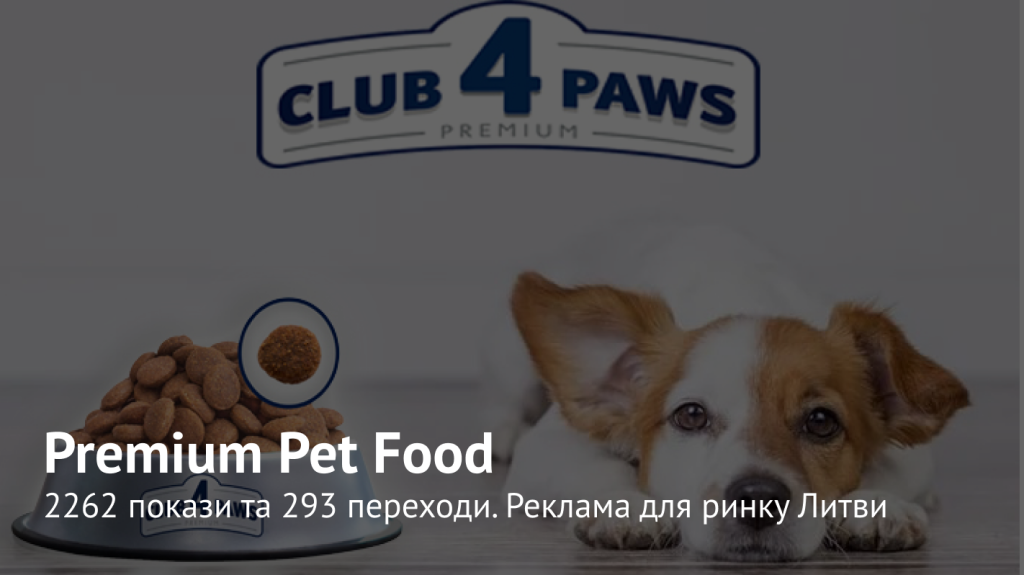 Google ADS, як інструмент підвищення впізнаваності бренду – кейс Club4Paws